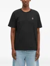 A Bathing Ape Logo-appliqué T-shirt In Black