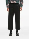 A Bathing Ape Logo-appliqué Trousers In Black