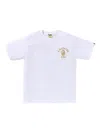 A Bathing Ape Logo Cotton T-shirt In White