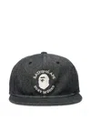 A Bathing Ape Logo Denim Cap