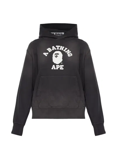 A Bathing Ape Logo Detail Hoodie In Multi