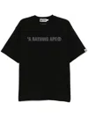 A Bathing Ape Logo-embroidered T-shirt In Black