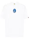 A Bathing Ape Logo-embroidered T-shirt In White