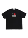 A Bathing Ape Logo-graphic T-shirt In Black