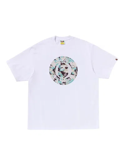 A Bathing Ape Logo-graphic T-shirt In White