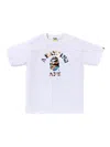A Bathing Ape Logo-graphic T-shirt In White