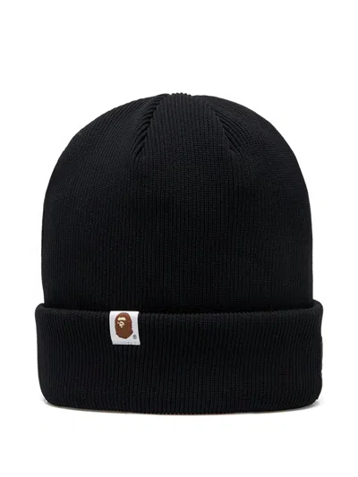 A Bathing Ape Logo Knit Cap