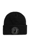 A Bathing Ape Logo-patch Beanie Hat