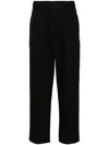 A Bathing Ape Logo-patch Chinos In Black