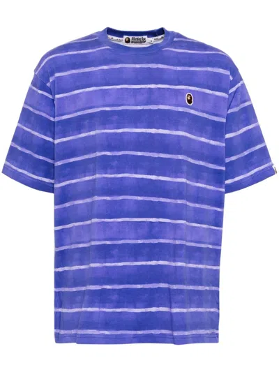 A Bathing Ape Logo-patch T-shirt In Blue