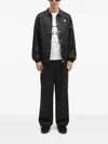 A Bathing Ape Logo-pattern Shirt Jacket In Black