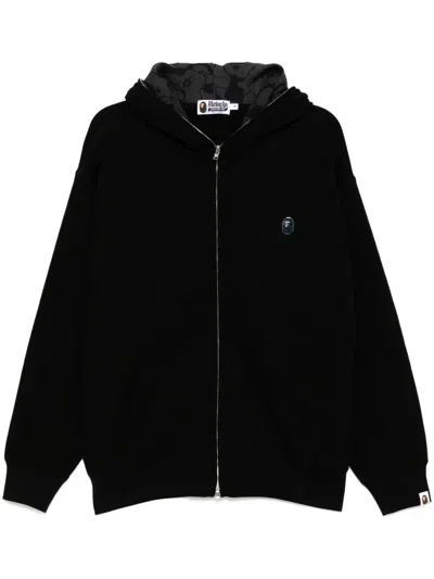 A Bathing Ape Hoodie Mit Logo-schild In Schwarz