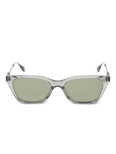 A Bathing Ape Logo-plaque Rectangle Sunglasses In Green