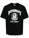 A Bathing Ape Logo-print Cotton T-shirt In Black