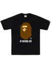 A Bathing Ape Logo-print Cotton T-shirt In Black