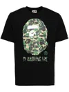 A Bathing Ape Logo-print Cotton T-shirt In Black