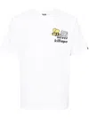 A BATHING APE LOGO-PRINT COTTON T-SHIRT