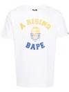 A Bathing Ape Logo-print Cotton T-shirt In White