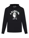 A Bathing Ape Logo-print Hoodie In Black