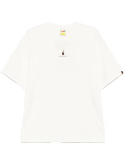 A Bathing Ape Logo-print T-shirt In 中性色