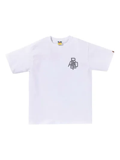 A Bathing Ape Logo-print T-shirt In White