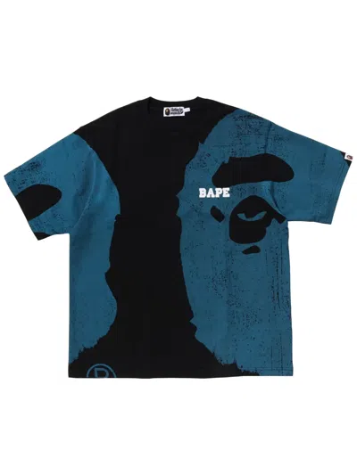 A Bathing Ape Logo-print T-shirt In Black
