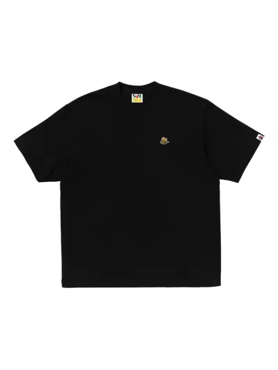 A Bathing Ape Logo-print T-shirt In Black