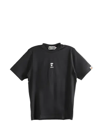 A Bathing Ape Logo-print T-shirt In Black