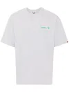 A Bathing Ape Logo Print T-shirt In Grey