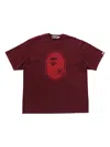 A Bathing Ape Logo-print T-shirt In Red