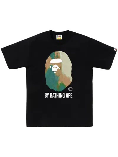 A Bathing Ape Logo-print T-shirt In Schwarz