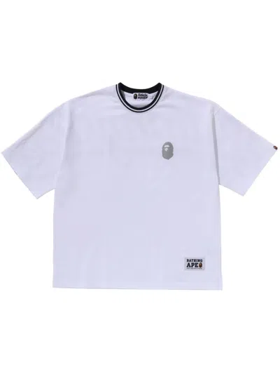 A Bathing Ape Logo-print T-shirt In White