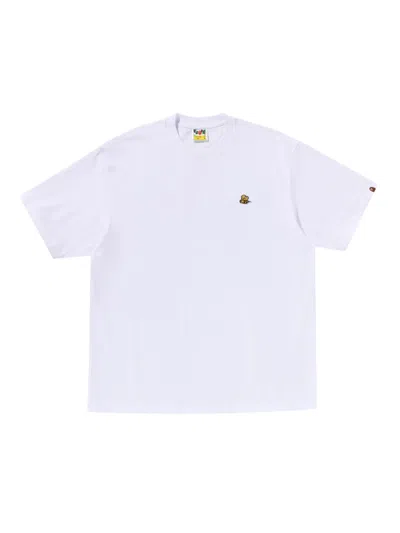 A Bathing Ape Logo-print T-shirt In White