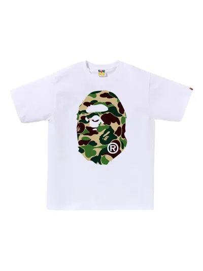 A Bathing Ape Logo-print T-shirt In White