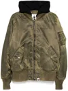 A Bathing Ape Bomberjacke Mit Logo-print In Grau