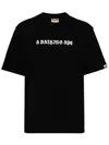 A Bathing Ape Logo-printed Cotton T-shirt In Black