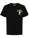 A Bathing Ape Logo-printed Cotton T-shirt In Black