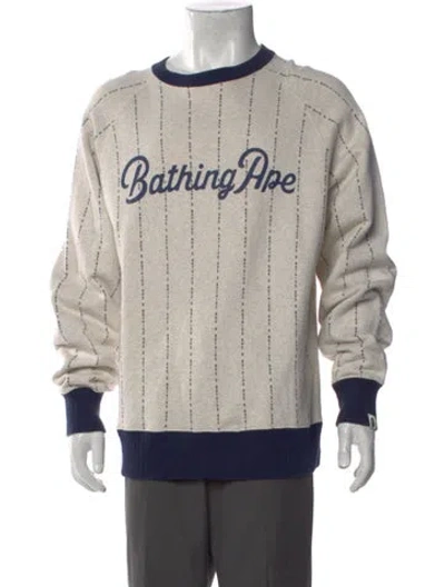 Pre-owned A Bathing Ape Logo Printed Hoodie In Neutral