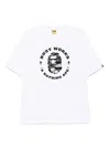 A Bathing Ape Logo-printed T-shirt In White