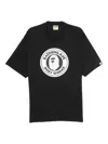 A Bathing Ape Logo-printed T-shirt In Black
