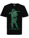 A Bathing Ape Logo-printed T-shirt In Black