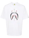 A Bathing Ape Logo-printed T-shirt In White