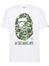 A Bathing Ape Logo-printed T-shirt In White