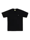 A Bathing Ape Logo T-shirt In Black