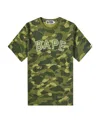 A Bathing Ape Logo T-shirt In Green