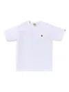 A Bathing Ape Logo T-shirt In White