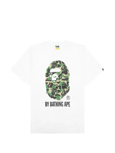 A Bathing Ape Logo-patch T-shirt In White