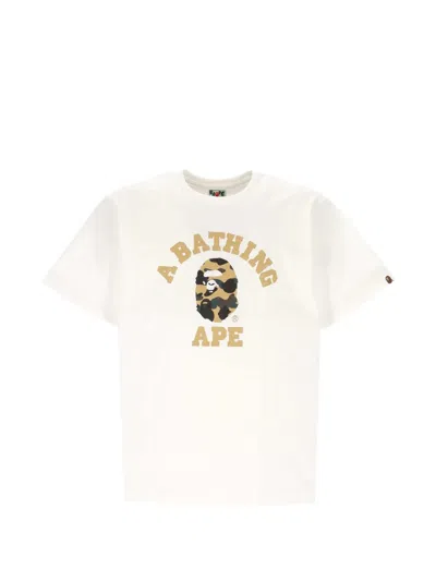 A Bathing Ape Logo-print Camouflage-pattern T-shirt In Animal Print