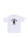 A Bathing Ape Logo-print T-shirt In White
