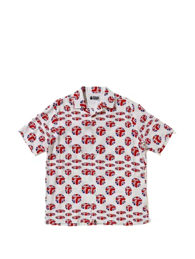 A Bathing Ape London Union Jack Shirt In White